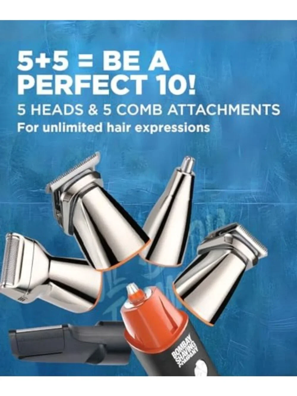 11-in-1 Beard & Hair Trimmer for Men | Waterproof Groomer | 90 Min Runtime